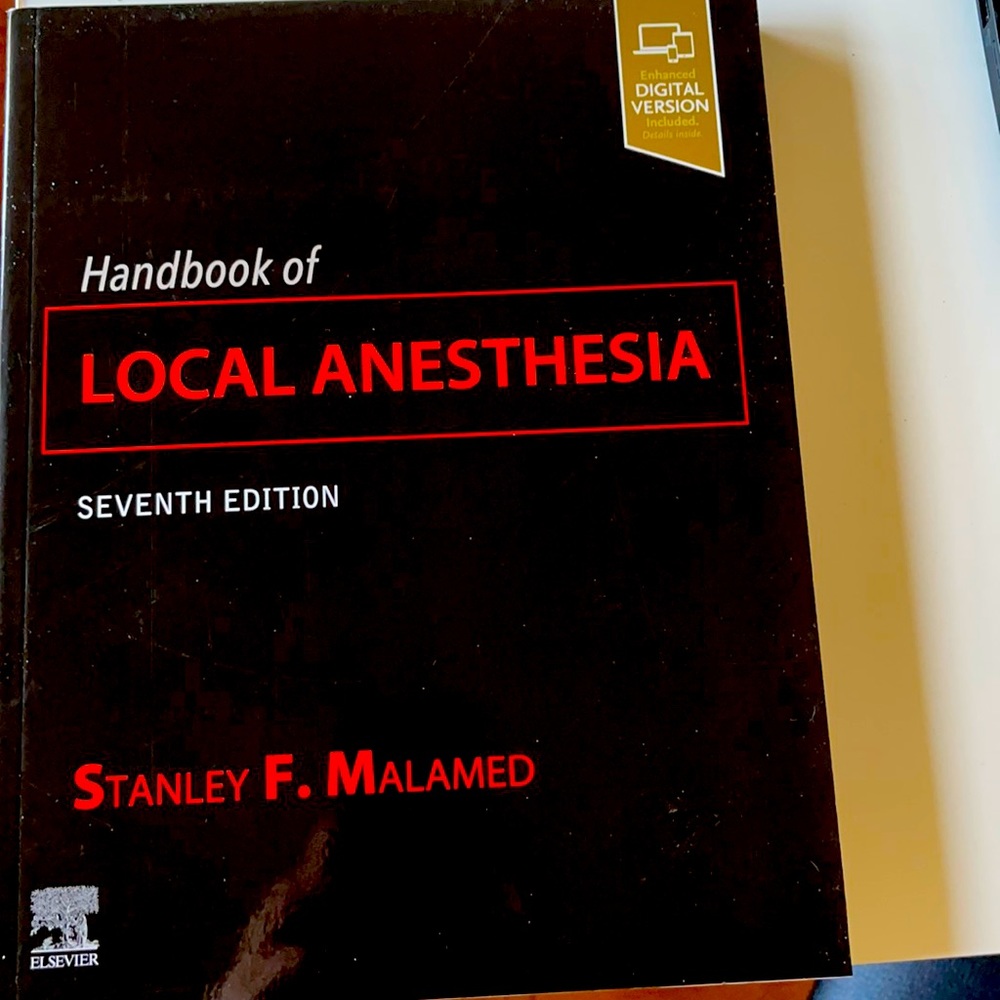 Handbook of local anesthesia.